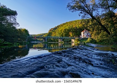 View Of River Thaya And Iron Bridge