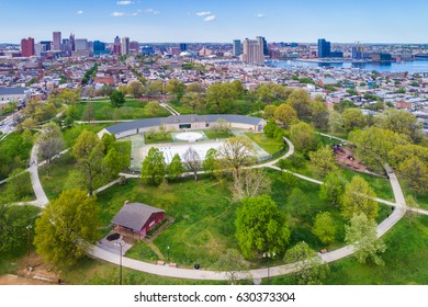 View Of Riverside Park, In Baltimore, Maryland.