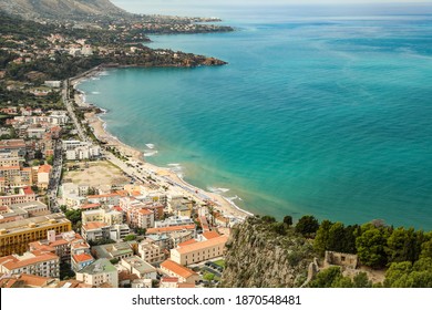 View From Rocca Di Cefalù, Sicily Italy