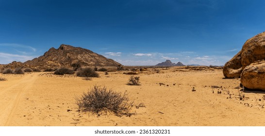 View of the rock formations in the Spitzkoppe Nature Reserve, Namibia - Powered by Shutterstock