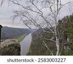 View from the rocks to the river