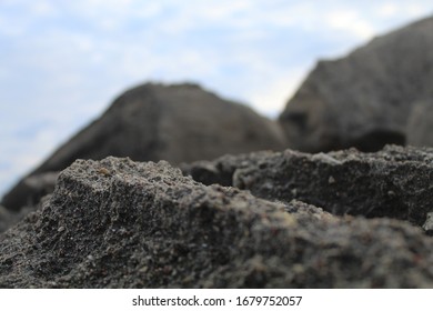 Aussicht auf Felsen beim Bergwandern