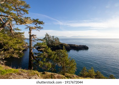 View From The Rocky Coast At East Sooke Regional Park On Vancouver Island