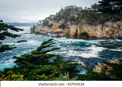 View Of Rocky Coast At Point Lobos State Natural Reserve, In Carmel, California.