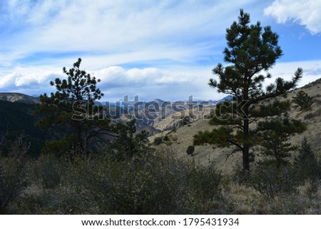 view of the Rocky mountains from Beaver Brook trailhead