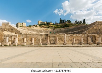 View At The Roman Amphitheatre In Amman, Jordan