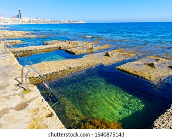 16 579 Roman Baths Images Stock Photos Vectors Shutterstock   View Roman Baths Malta Sliema 260nw 1540875143 