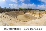 View of the Roman theater in the ancient city of Bet Shean, now a national park. Northern Israel