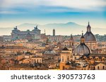 View of Rome from Castel Sant