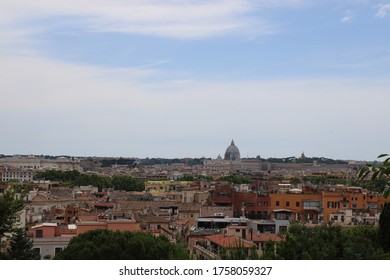 View Of Rome City From Height Beautiful City Scape Of Rome City Center