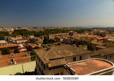 View Of Rome From Janiculum Hill, Italy.