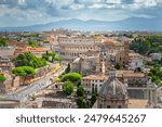 View of Rome from the Palazzo Vittoriano, Rome, Italy