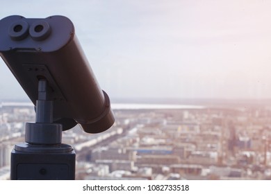 view from a rooftop of a skyscraper