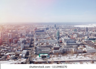 view from a rooftop of a skyscraper