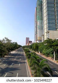 View Of Roxas Boulevard  In Manila (Philippines)