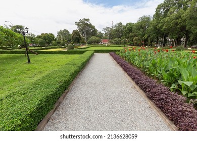 View Of The Royal Imperial Gardens In Siem Reap, Cambodia.