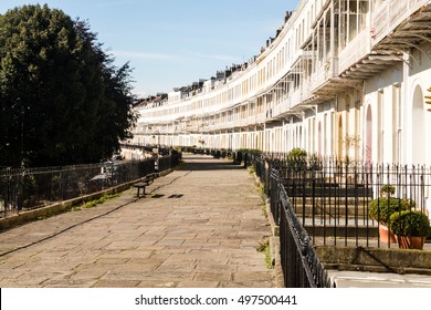 View of Royal York Crescent in Bristol England horizontal photography