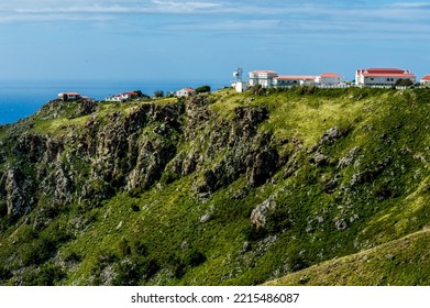 View Of Saba Island And Ocean, Caribbean