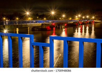 A View Of The Saginaw River From The Riverwalk Pier.