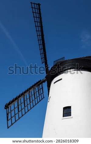 A view of the sails of Lytham Windmill