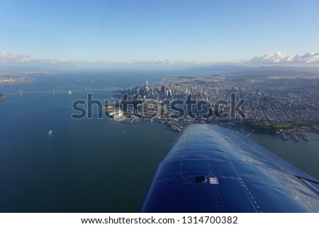 View of San Francisco, California from 2,000 feet up