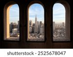 View of San Francisco cityscape from Coit Tower