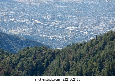 View Of San Gabriel Valley From The Top Of Mount Wilson