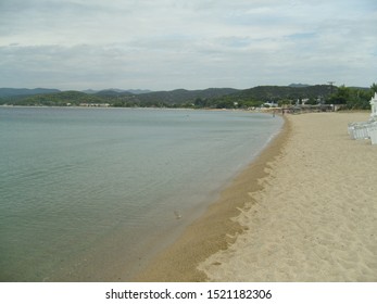 view of the sandy beach