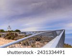 A view of the Santa Pola Lighthouse and Viewpoint Walkway in Alicante Province