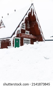 View Of Santa's Office In Saariselka, Finland.