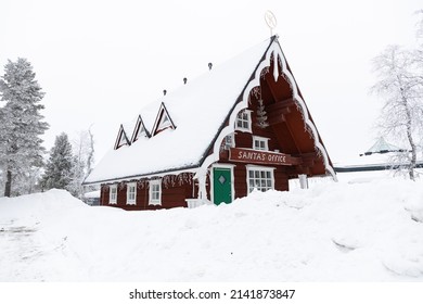 View Of Santa's Office In Saariselka, Finland.