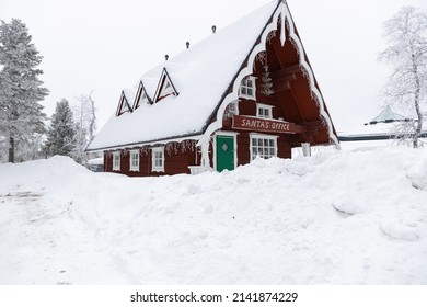 View Of Santa's Office In Saariselka, Lapland.