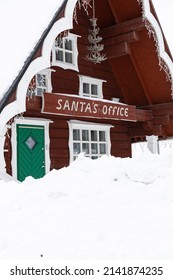 View Of Santa's Office In Saariselka, Lapland.