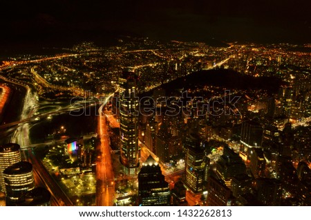 Similar – Image, Stock Photo glowing city #2 Toronto