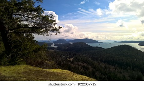 View To Saturna Island From Mt Parke