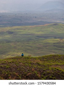 View Savana Mount Tambora, Bima, Sumbawa Island, Indonesia