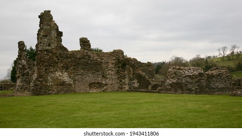 A View Of Sawley Abbey In The Lancashire Countryside