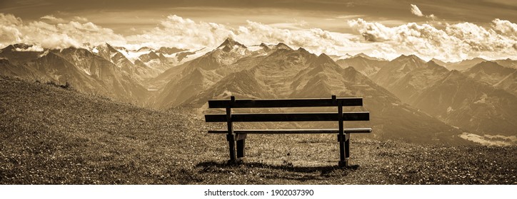 View From Schmitten Mountain In Austria - Near Zell Am See - Photo