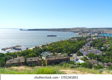 View Of The Sea Bay And Kerch Strait, Kerch, Crimea