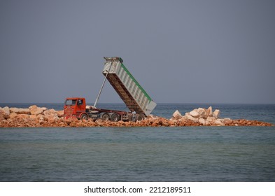 View From The Sea Beach Of Bari In Italy On June 17, 2016