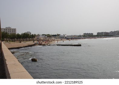 View From The Sea Beach Of Bari In Italy On June 17, 2016