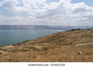 View of the Sea of Galilee and the Golan Heights - Shutterstock ID 2154417133