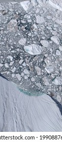 View Of The Sea Ice Breaking Off The Glacier