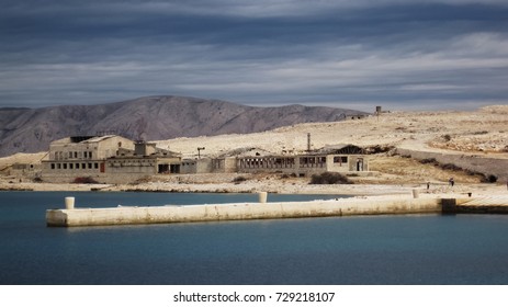 View From The Sea On The Rocky Island 