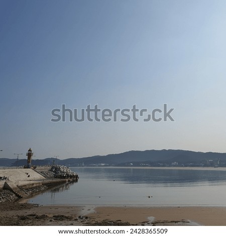 the view of the sea in Seosan, Korea