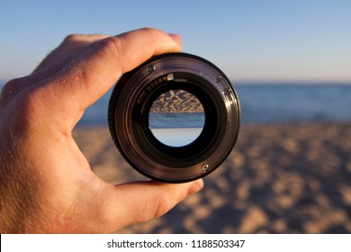 View Of The Sea Through The Lens