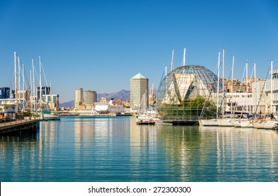 View of the seaport of Genoa - Italy - Powered by Shutterstock