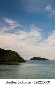 View Of Seascape At Samson Island In Thailand.