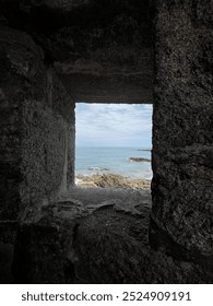 View of a seaside landscape