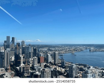 View of Seattle from the deck of the Space Needle